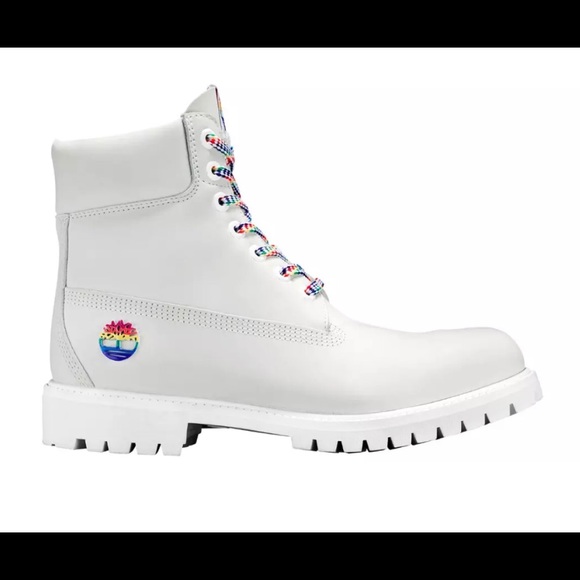 Timberland “rainbow” 6” leather boots men’s SZ 10 - Picture 2 of 6